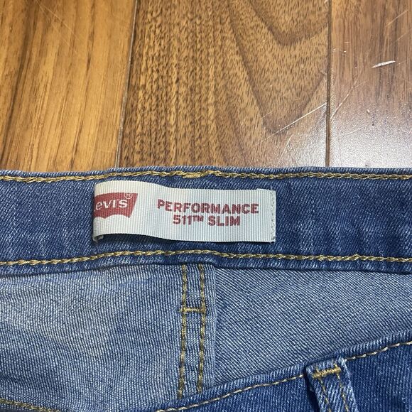 Levi's 511 Jeans Womens 18 Reg 29x31 Slim Fit Medium Blue Wash Black Label - Picture 5 of 10